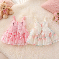 Thumbnail for Girls Butterfly Dress – Carina e leggera – Abito da bambina