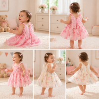 Thumbnail for Girls Butterfly Dress – Carina e leggera – Abito da bambina