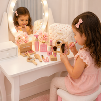 Thumbnail for Wooden Makeup Play Set – Creatività e giochi di ruolo – Set da trucco in legno