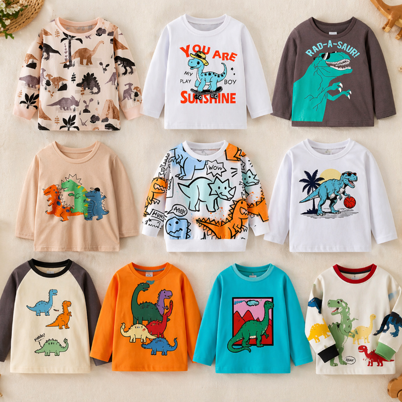 Kids Dinosaur Sweatshirt – Comfort e stile – Maglione per bambini Dino
