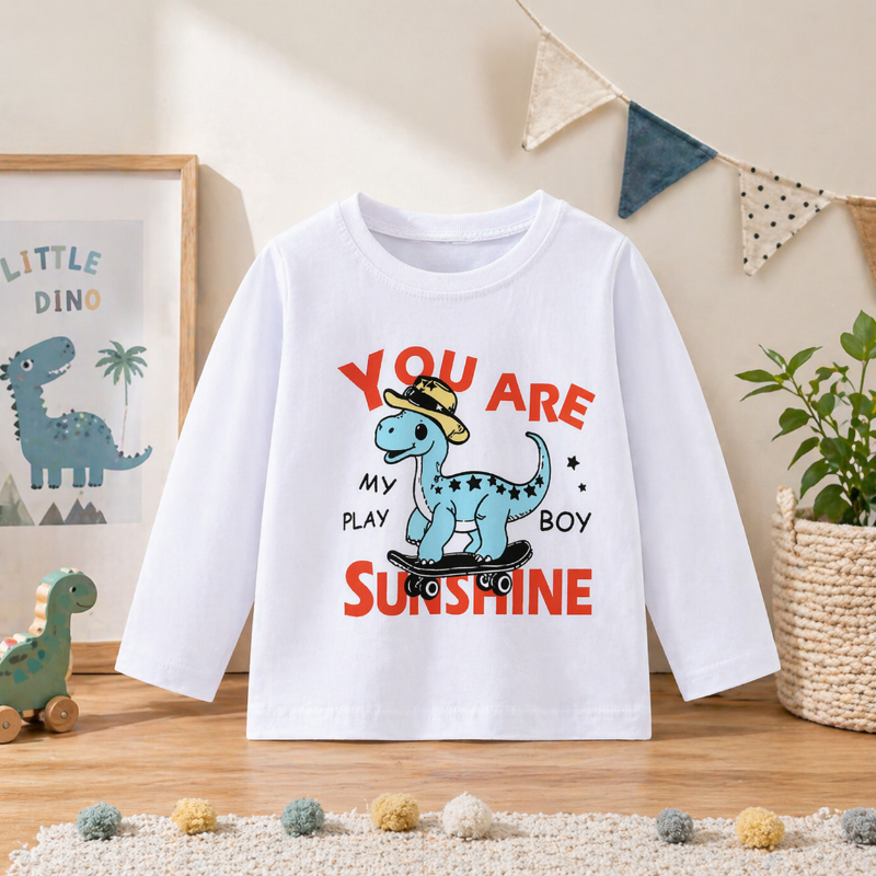 Kids Dinosaur Sweatshirt – Comfort e stile – Maglione per bambini Dino