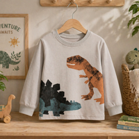 Thumbnail for Kids Dinosaur Sweatshirt – Comfort e stile – Maglione per bambini Dino