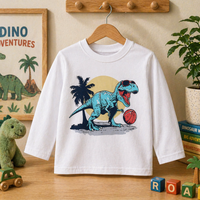 Thumbnail for Kids Dinosaur Sweatshirt – Comfort e stile – Maglione per bambini Dino