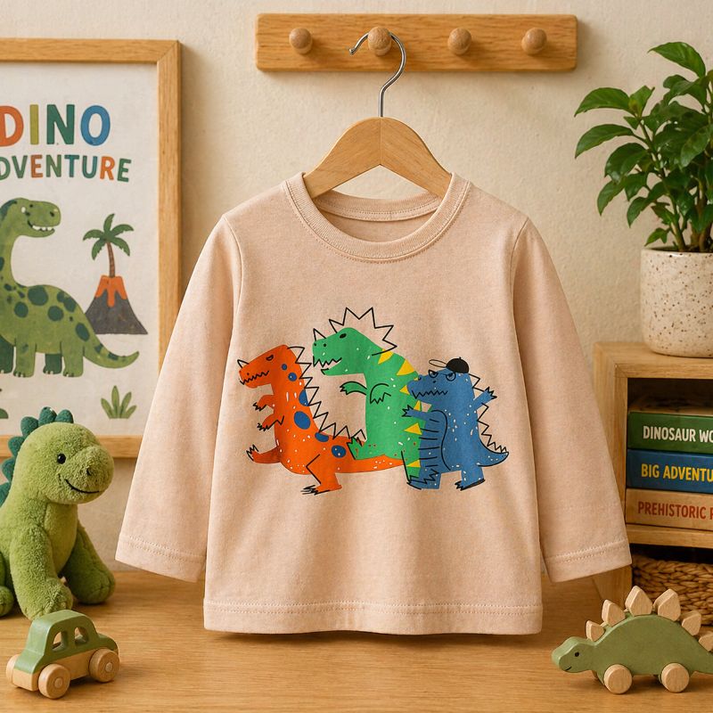 Kids Dinosaur Sweatshirt – Comfort e stile – Maglione per bambini Dino