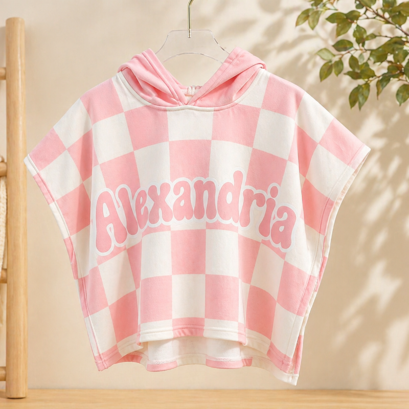 Personalized Hooded Towel – Morbido e unico – Accappatoio da bagno personalizzato per bambini