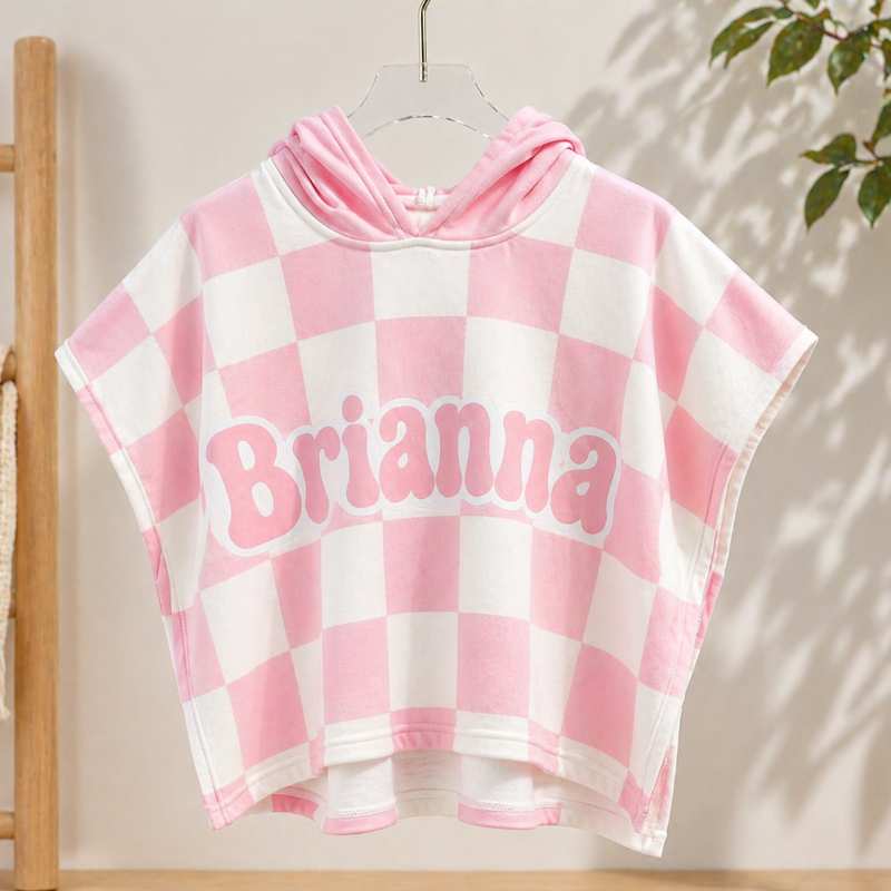Personalized Hooded Towel – Morbido e unico – Accappatoio da bagno personalizzato per bambini