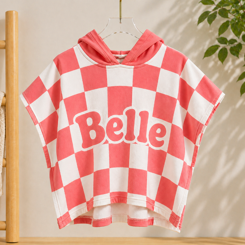 Personalized Hooded Towel – Morbido e unico – Accappatoio da bagno personalizzato per bambini