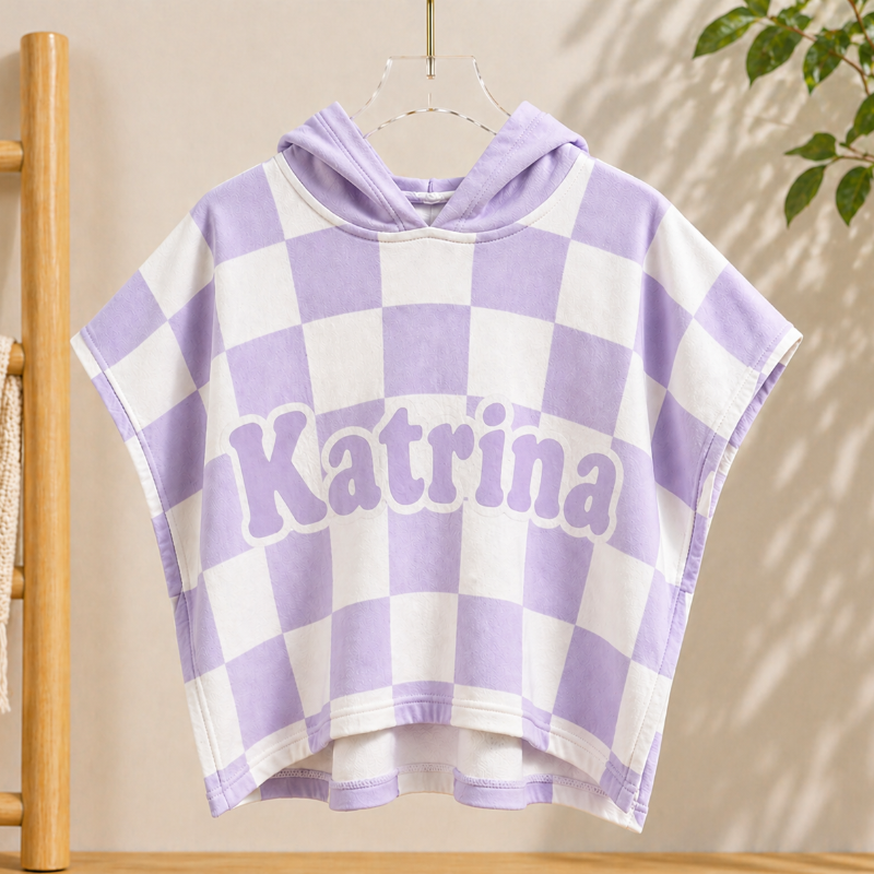 Personalized Hooded Towel – Morbido e unico – Accappatoio da bagno personalizzato per bambini