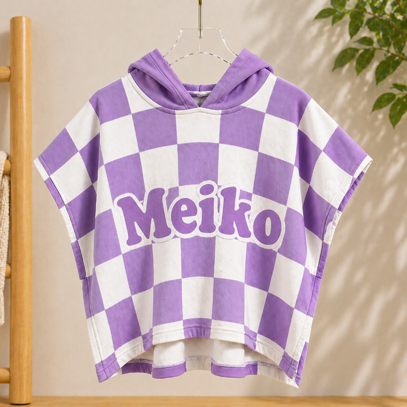 Personalized Hooded Towel – Morbido e unico – Accappatoio da bagno personalizzato per bambini