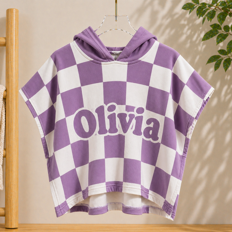 Personalized Hooded Towel – Morbido e unico – Accappatoio da bagno personalizzato per bambini