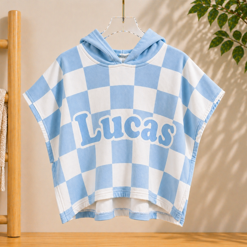 Personalized Hooded Towel – Morbido e unico – Accappatoio da bagno personalizzato per bambini