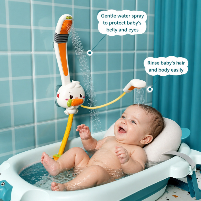Rabbit Bath Shower Toy – Divertimento e giochi d'acqua – Giocattolo da bagno con spruzzatore