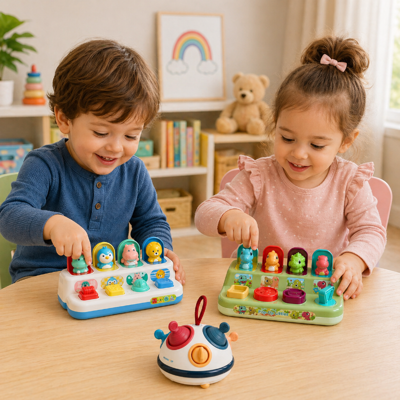 Pop Up Activity Toy – Scoprire e imparare – Giocattoli sensoriali per neonati