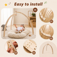 Thumbnail for Wooden Baby Rattle Toy – Sensorialità e sicurezza – Baby Gym