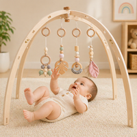Thumbnail for Wooden Baby Rattle Toy – Sensorialità e sicurezza – Baby Gym