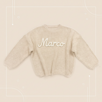 Thumbnail for Personalized Baby Sweater – Unico e pieno d'amore – Maglione personalizzato ricamato per neonati