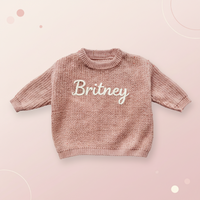 Thumbnail for Personalized Baby Sweater – Unico e pieno d'amore – Maglione personalizzato ricamato per neonati