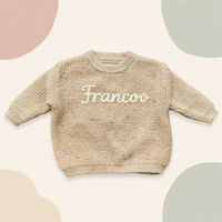 Thumbnail for Personalized Baby Sweater – Unico e pieno d'amore – Maglione personalizzato ricamato per neonati