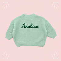 Thumbnail for Personalized Baby Sweater – Unico e pieno d'amore – Maglione personalizzato ricamato per neonati