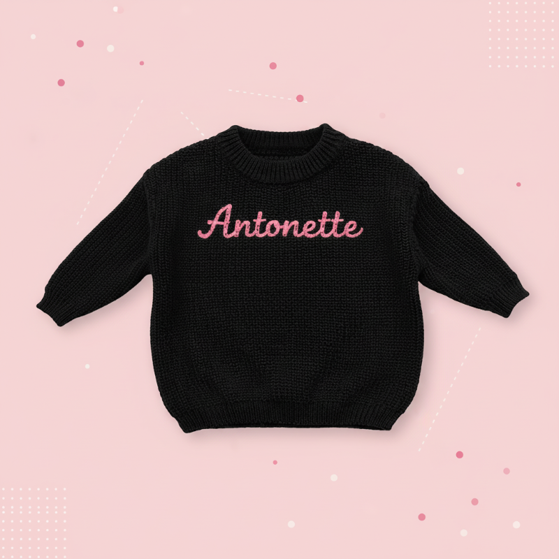Personalized Baby Sweater – Unico e pieno d'amore – Maglione personalizzato ricamato per neonati