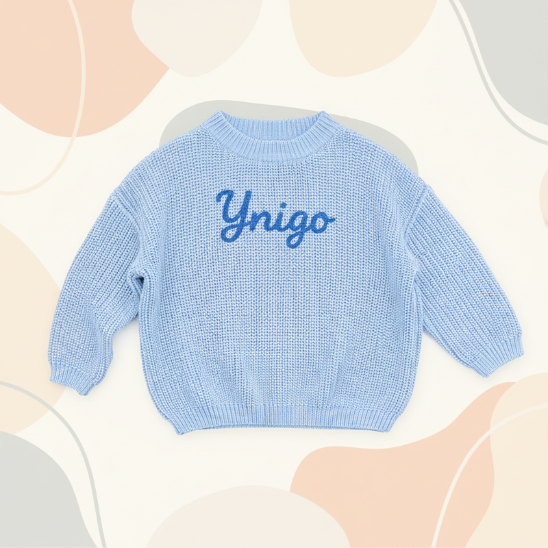 Personalized Baby Sweater – Unico e pieno d'amore – Maglione personalizzato ricamato per neonati