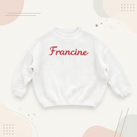 Thumbnail for Personalized Baby Sweater – Unico e pieno d'amore – Maglione personalizzato ricamato per neonati