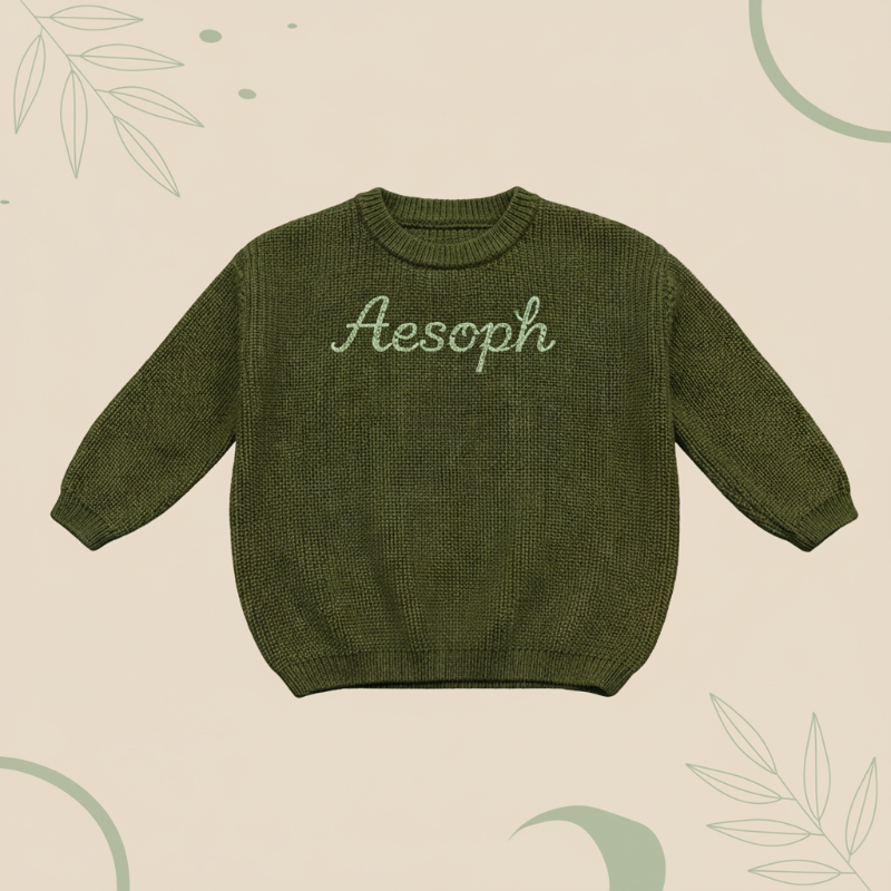 Personalized Baby Sweater – Unico e pieno d'amore – Maglione personalizzato ricamato per neonati
