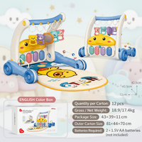 Thumbnail for Step & Play – Interattivo e sicuro – 3 in 1 Walker & Baby Gym