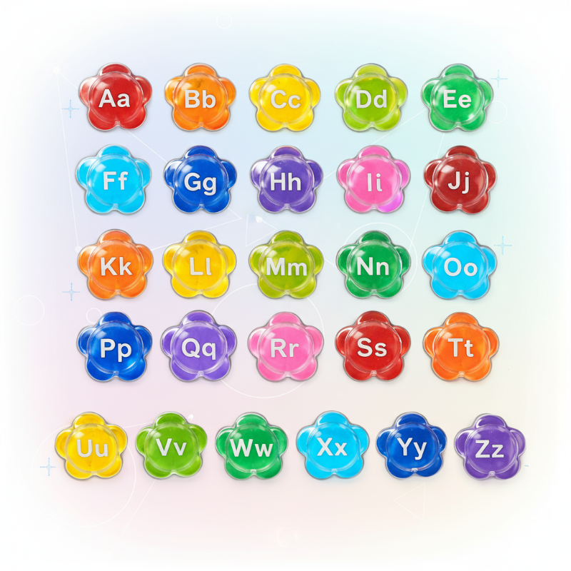 BubbleAlphabet – Morbido ed educativo – Lettere d'acqua
