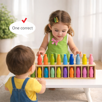 Thumbnail for WoodenMatch – Intelligente e divertente – Gioco dei colori Montessori