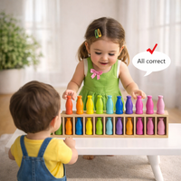 Thumbnail for WoodenMatch – Intelligente e divertente – Gioco dei colori Montessori