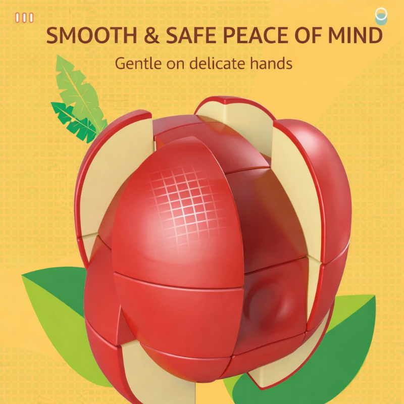 FruitCube – Colorato e stimolante – Puzzle Montessori con frutta