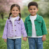 Thumbnail for Candy Color Giacca di jeans – Giacca in denim leggera per bambini