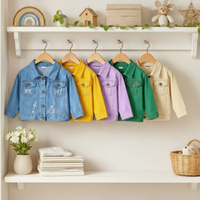 Thumbnail for Candy Color Giacca di jeans – Giacca in denim leggera per bambini