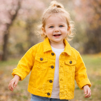 Thumbnail for Candy Color Giacca di jeans – Giacca in denim leggera per bambini