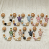 Baby Pacifier Holder – Con nome – Perline personalizzate in legno e silicone