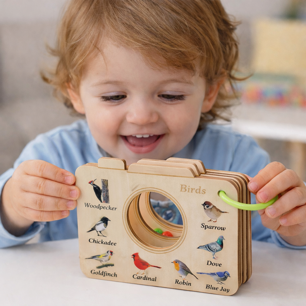 NatureBook – Set di scoperta della natura – Finestra di osservazione educativa in legno