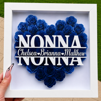 Thumbnail for Personalized Rose Shadow Box – Regalo unico per la Festa della Mamma – Scatola con rose personalizzate