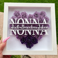 Thumbnail for Personalized Rose Shadow Box – Regalo unico per la Festa della Mamma – Scatola con rose personalizzate