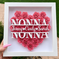 Thumbnail for Personalized Rose Shadow Box – Regalo unico per la Festa della Mamma – Scatola con rose personalizzate