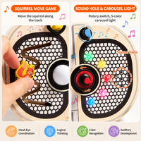 Thumbnail for Wooden Busy Board – Motricità e interazione – Attività con il pannello musicale