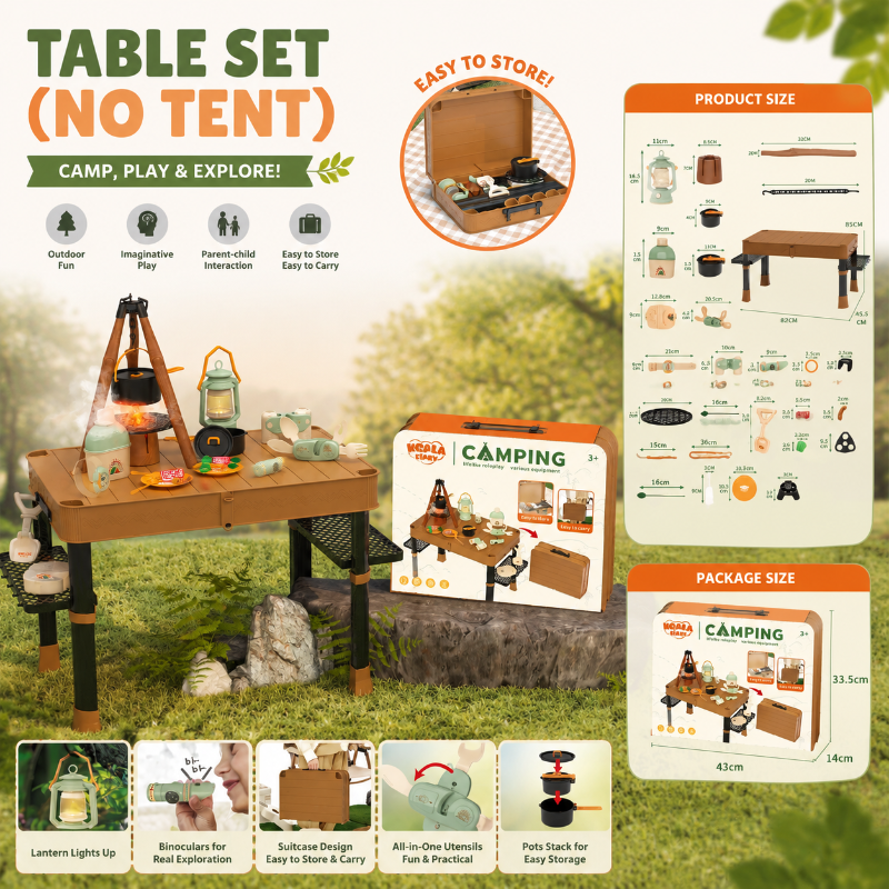 Kids Camping Adventure – Avventuroso e interattivo – Set da campeggio