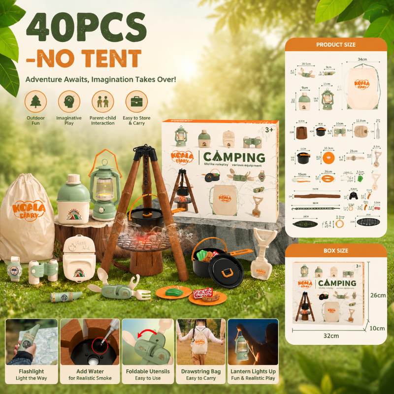 Kids Camping Adventure – Avventuroso e interattivo – Set da campeggio