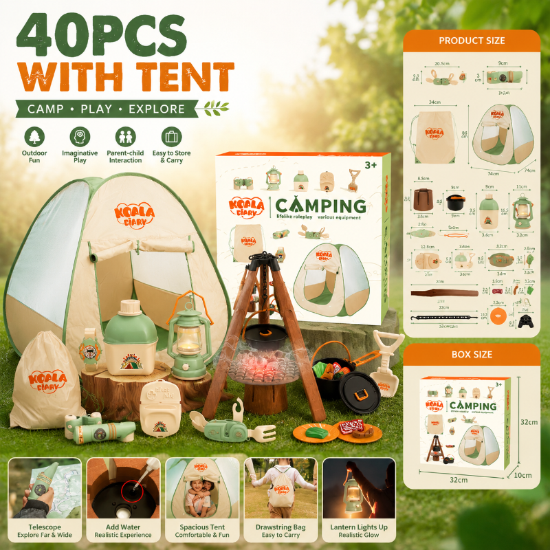 Kids Camping Adventure – Avventuroso e interattivo – Set da campeggio