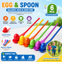 Thumbnail for Wooden Egg Spoon Game – Motricità e apprendimento – Gioco di equilibrio 