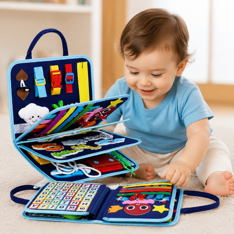 7-in-1 Busy Board – Motricità e apprendimento – Lavagna delle attività