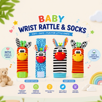 Thumbnail for Wrist Rattle and Socks – Motricità e gioco – Sonagli per neonati (set da 4)