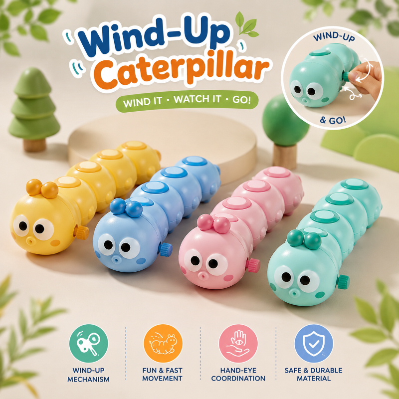 Wind-Up Caterpillar – Ludico e dinamico – Giocattoli da gattonare