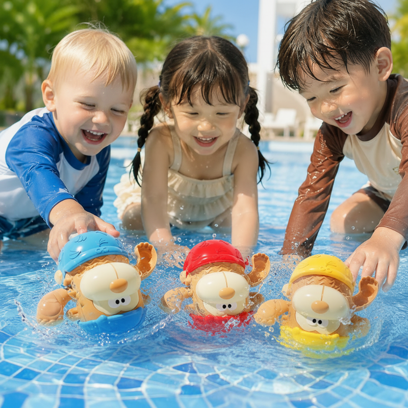 Clockwork Monkey Toy – Divertimento e giochi d'acqua – Giocattolo da bagno a molla