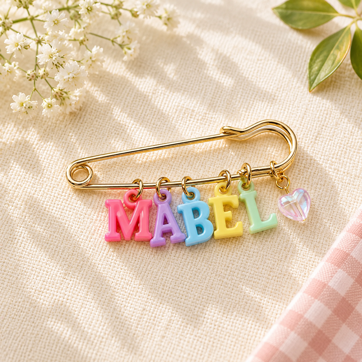 Personalized Charm Pin – Personale ed elegante – Spilla con nome